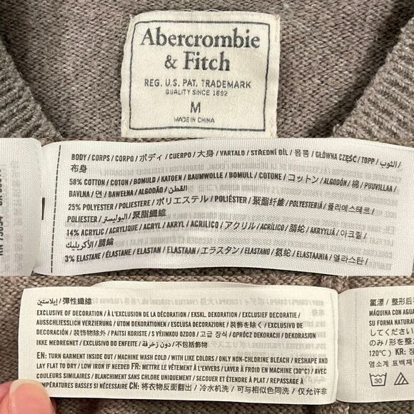 Abercrombie & Fitch Crewneck Sweater | Embroidered Moose Logo - Picture 2 of 11